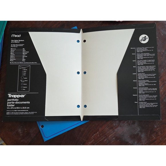 Vtg 6 Pack Mead Trapper Keeper Portfolio 2 Pocket 3 Ring Color Folders 1996 READ - Picture 11 of 16